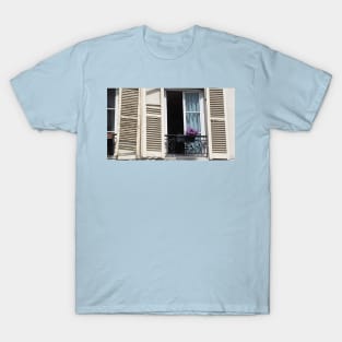 Paris Apartment Window and Shutters T-Shirt